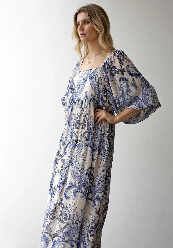 San Marco Sleeve Maxi Dress