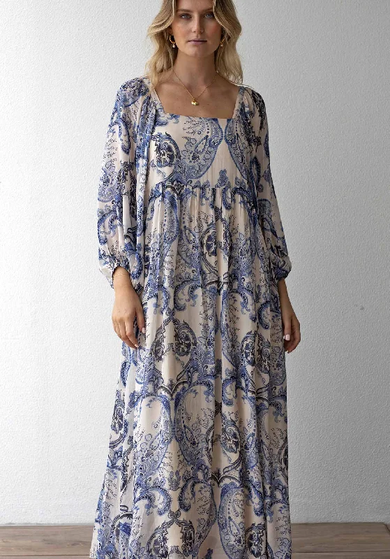 San Marco Sleeve Maxi Dress