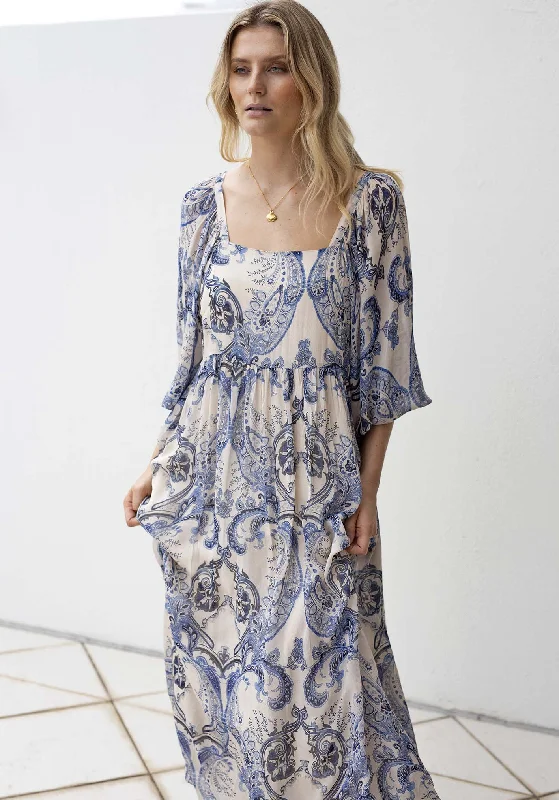 San Marco Sleeve Maxi Dress