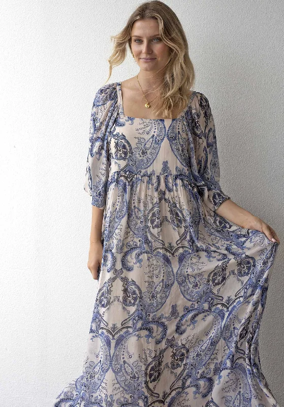 San Marco Sleeve Maxi Dress