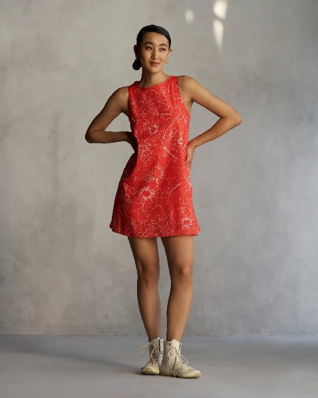 Short Racerback Dress - Coral