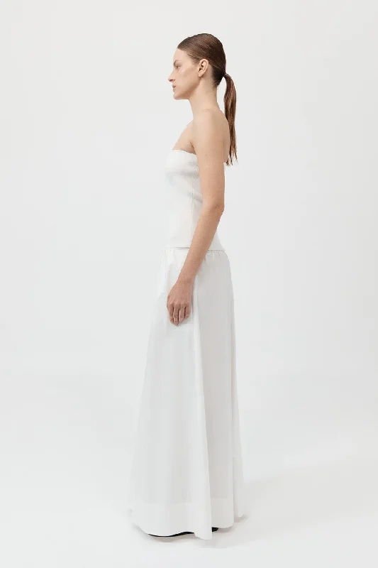 Strapless Dress - White