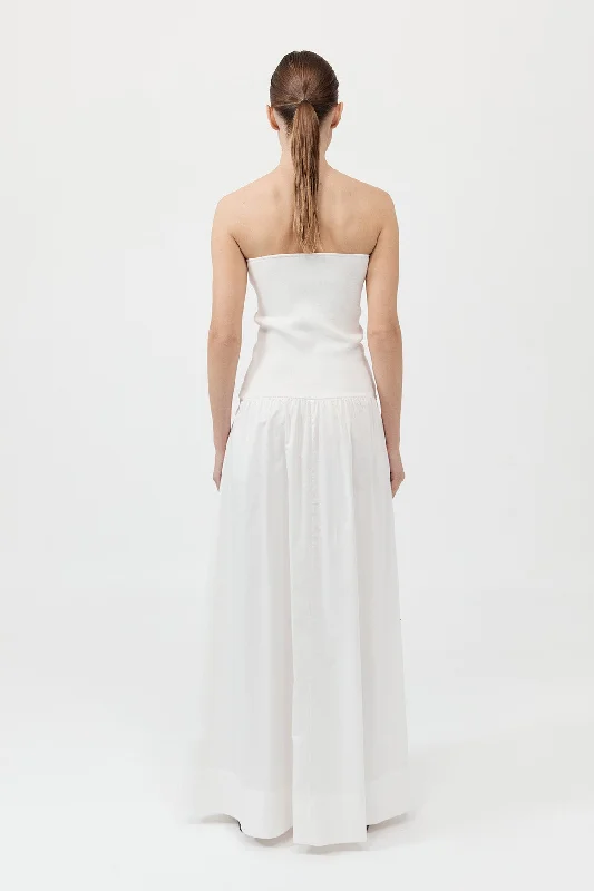 Strapless Dress - White