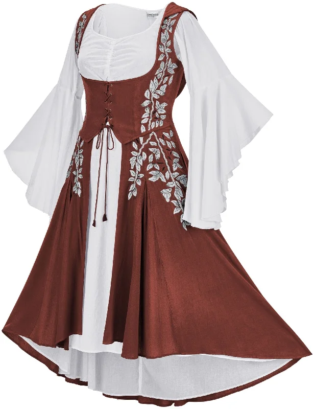 Tauriel Maxi Set Limited Edition Harvest Auburn Silver Embroidery