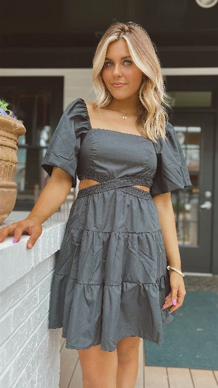 The Black Knight Cut Out Dress