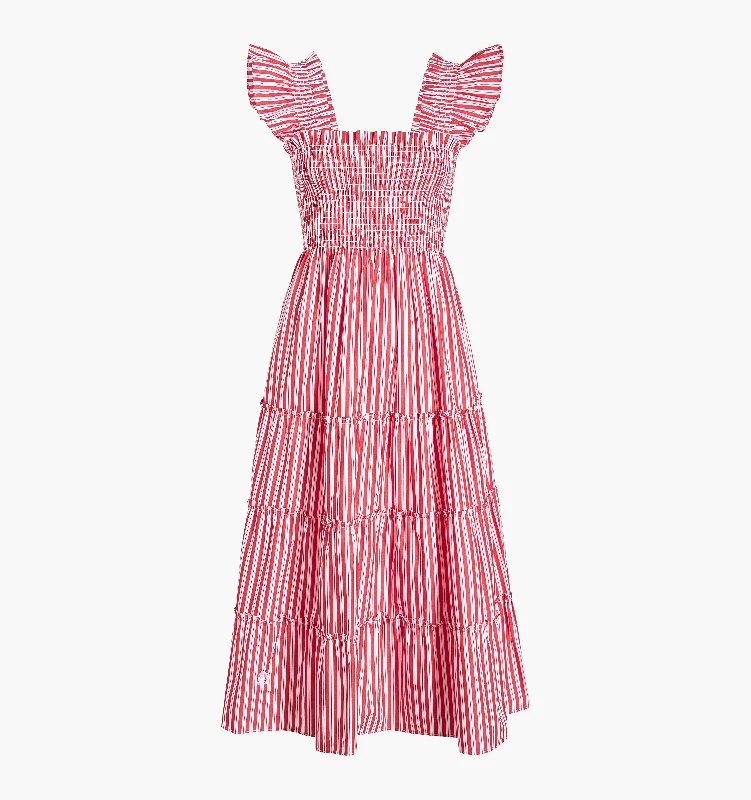 The Ellie Nap Dress - Red Stripe