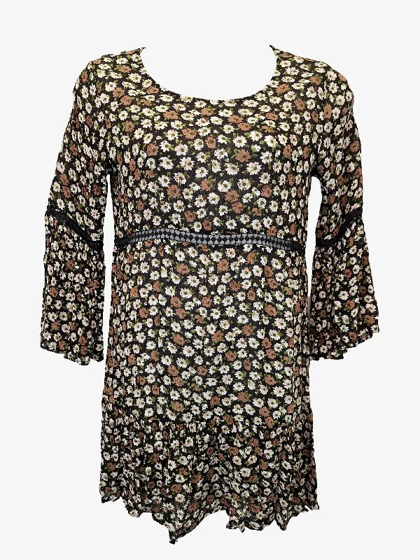 Tree of Life Floral Everyday Mini Dress Size M