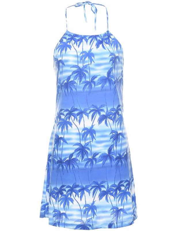 Tropical Print Dress - S