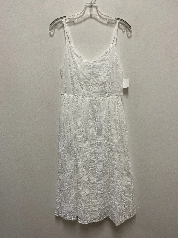 White Dress Casual Maxi Old Navy, Size M