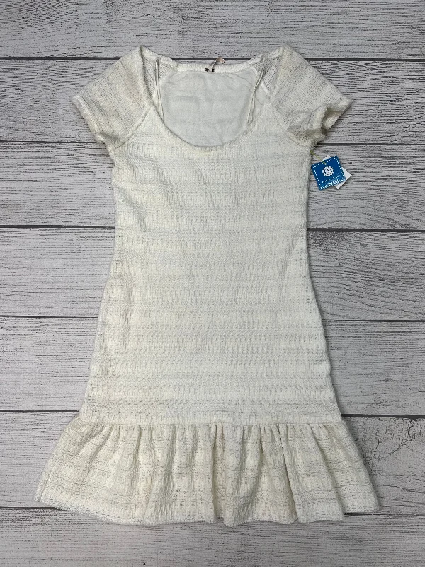 White Dress Casual Short Free People, Size M