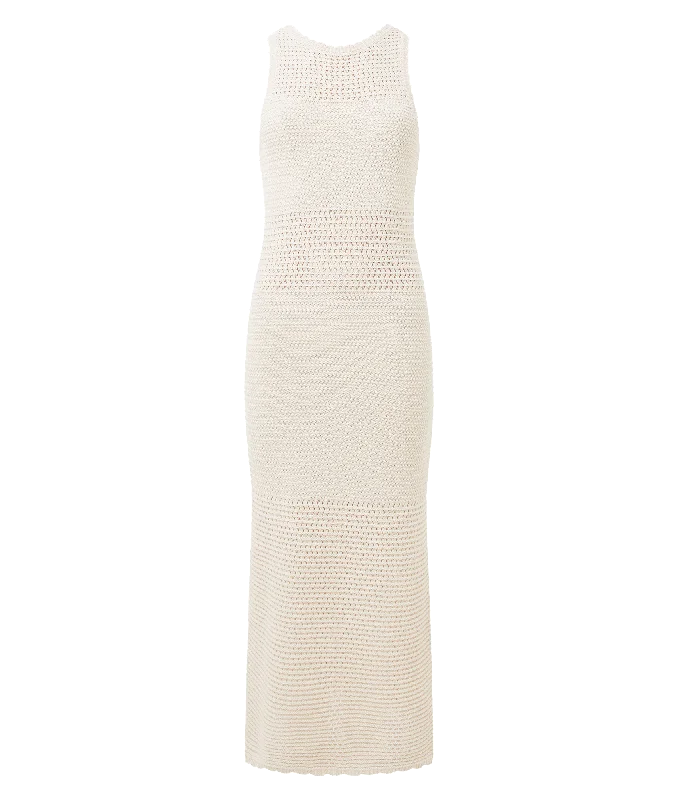 Momo Nellis Crochet Dress - Cream