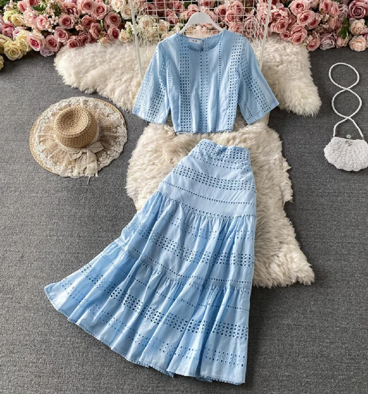 Cute A line two pieces dress fashion dress  710