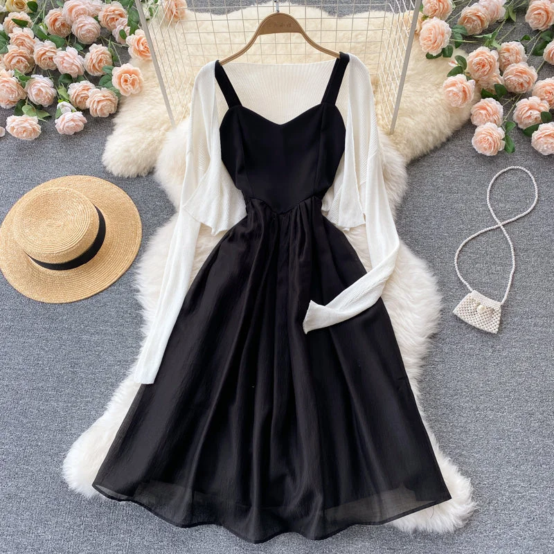 Cute two pieces dress A line fashion dress  437