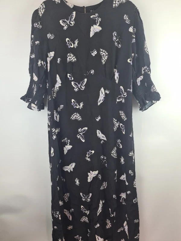 Nobodys Child Curve Luna Midi Dress Black Size 22 **** V51