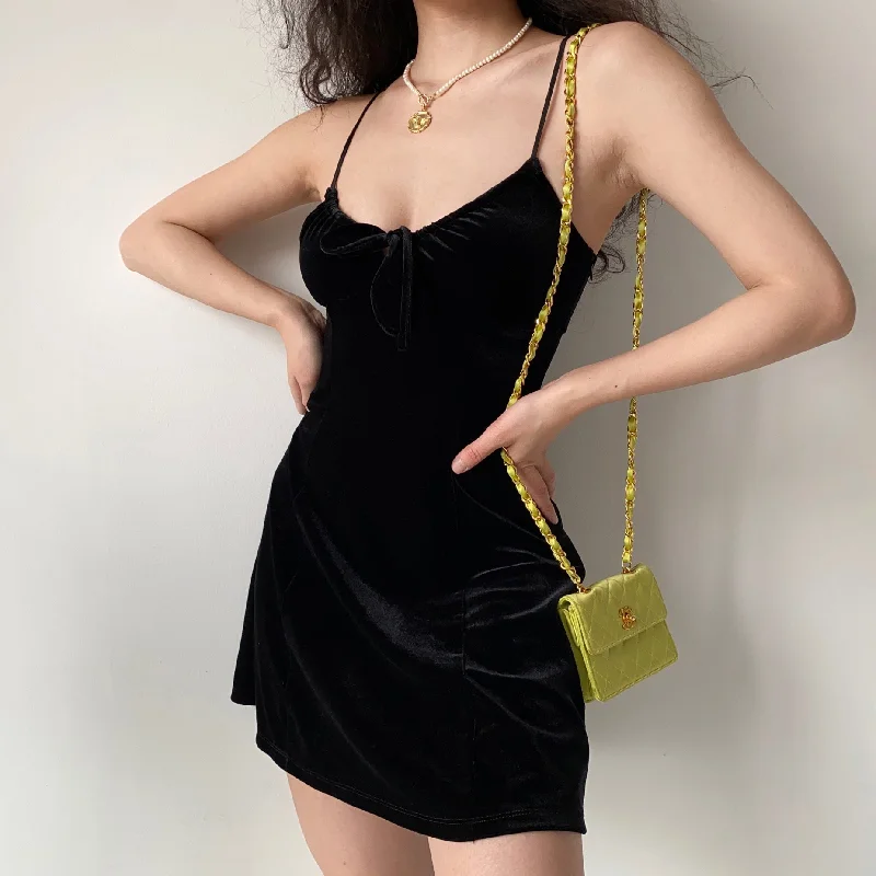 sexy velvet slip dress yv30555